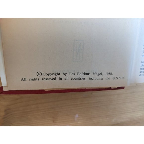 NAGEL'S FRANCE TRAVEL GUIDE Vintage 1956 w/ Maps of Paris & Country Red Rare - Picture 2 of 16